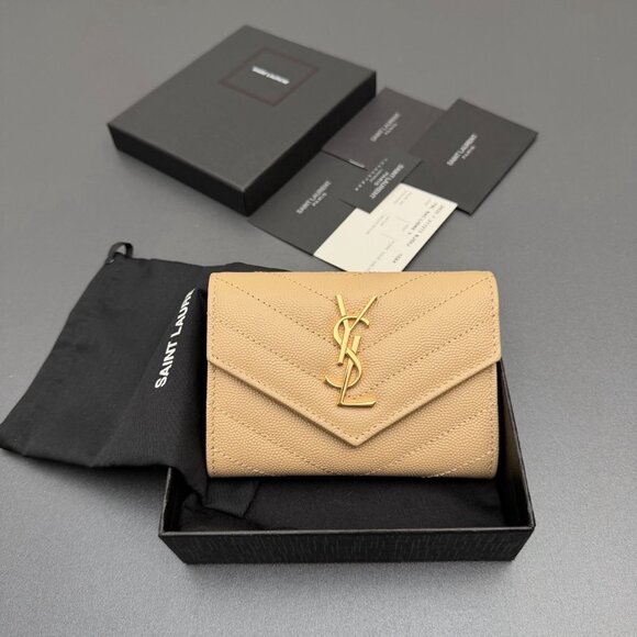 YSL Monogram Small Envelope Wallet - Picture 1 of 9